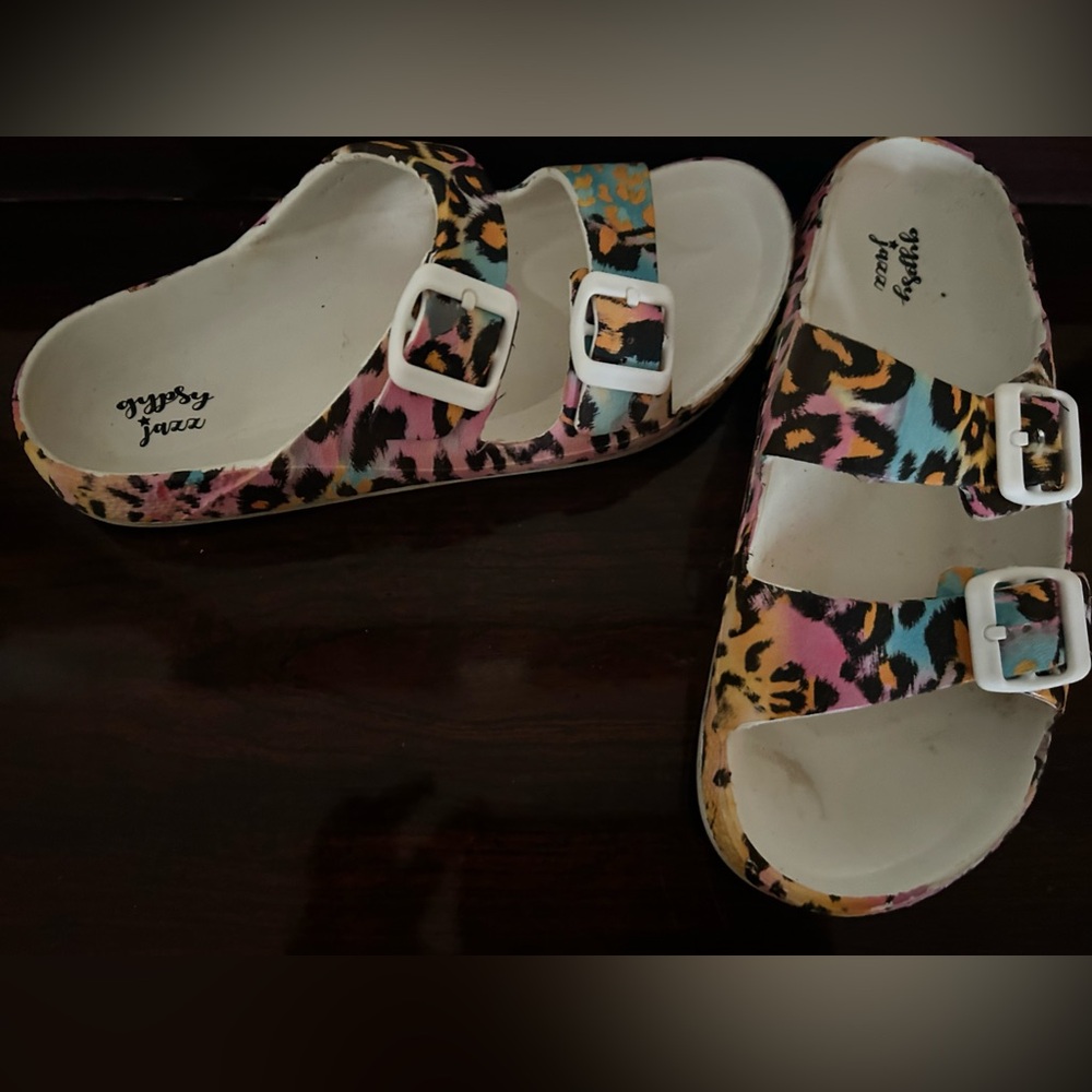 Gypsy Jazz Leopard Print Sandals